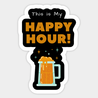 Beer - My Happy Hour Sticker